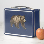 Grizzlybär Metal Lunchbox (Beispiel)