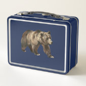 Grizzlybär Metal Lunchbox (Rückseite)