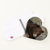 Grizzlybär mit einer Nose-Leinwand Notizblock (Innenseite)