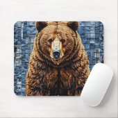 Grizzlybär Mousepad (Mit Mouse)