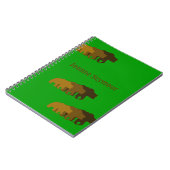 Grizzlybär-Notizbuch Notizblock (Linke Seite)