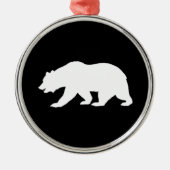 Grizzlybär-Ornament Ornament Aus Metall (Vorne)