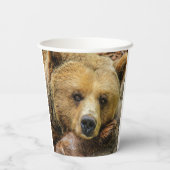 Grizzlybär Pappbecher (Rückseite)