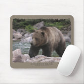 Grizzlybär - Pastelle Mousepad (Mit Mouse)