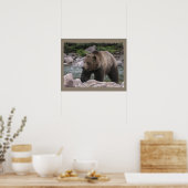 Grizzlybär - Pastelle Poster (Küche)
