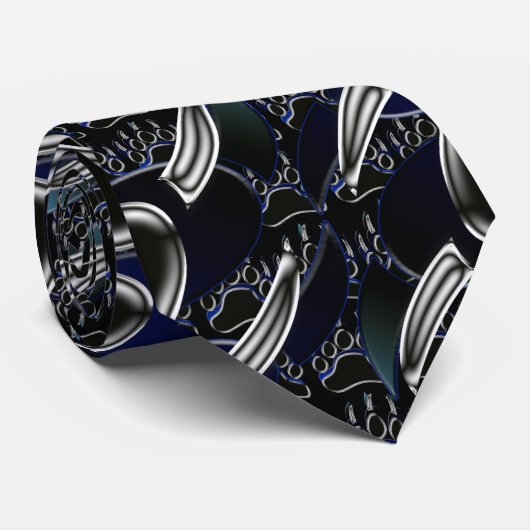 Grizzlybär Paw-Krawatte Krawatte (Gerollt)