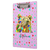 Grizzlybär Pink Klemmbrett (Links)