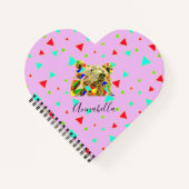 Grizzlybär Pink Notizblock (Vorderseite)