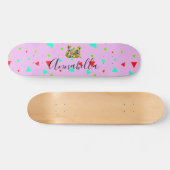 Grizzlybär Pink Skateboard (Horizontal)