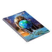 Grizzlybär, Planet Earth Day Fantasy Art Notizblock (Rechte Seite)