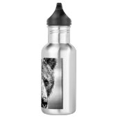 Grizzlybär-Portrait Edelstahlflasche (Rechts)