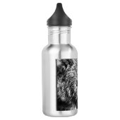 Grizzlybär-Portrait Edelstahlflasche (Links)