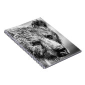 Grizzlybär-Portrait Notizblock (Rechte Seite)