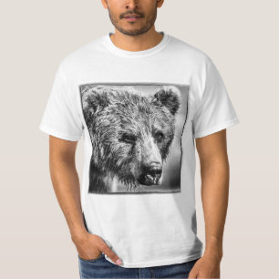 Grizzlybär-Portrait T-Shirt