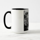 Grizzlybär-Portrait Tasse (Links)