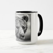 Grizzlybär-Portrait Tasse (VorderseiteRechts)