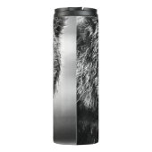 Grizzlybär-Portrait Thermosbecher (Rückseite)