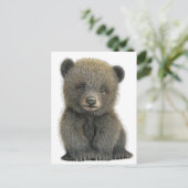 Grizzlybär POSTCARD Postkarte (Stehend Vorderseite)