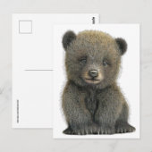 Grizzlybär POSTCARD Postkarte (Vorne/Hinten)