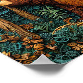 Grizzlybär Poster (Ecke)