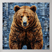 Grizzlybär Poster (Vorne)