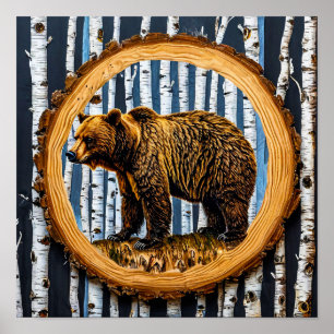 Grizzlybär Poster