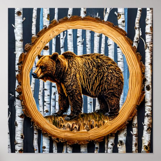 Grizzlybär Poster (Vorne)