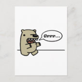 Grizzlybär Postkarte (Vorderseite)