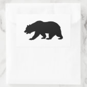 Grizzlybär Rechteckiger Aufkleber (Tasche)