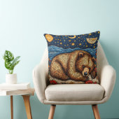 Grizzlybär schlafend kissen (Stuhl )