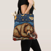 Grizzlybär schlafend tasche (Von Nahem)