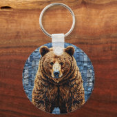 Grizzlybär Schlüsselanhänger (Vorderseite)