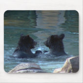 Grizzlybär Schwimmbad Party Mousepad (Vorne)