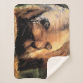 Grizzlybär sieht dich an sherpadecke (Vorderseite)