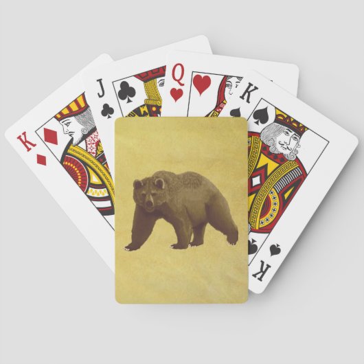 Grizzlybär Spielkarten (Rückseite)