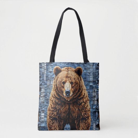 Grizzlybär Tasche (Vorderseite)