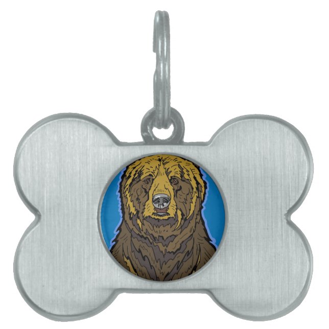 Grizzlybär Tiermarke (Vorderseite)
