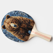 Grizzlybär Tischtennis Schläger (Seitenansicht)