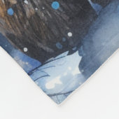 Grizzlybär und Baby Fleecedecke (Ecke)