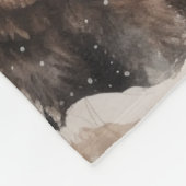 Grizzlybär und Baby Fleecedecke (Ecke)