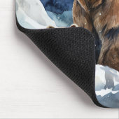 Grizzlybär und Baby Mousepad (Ecke)