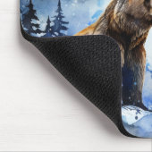 Grizzlybär und Baby Mousepad (Ecke)