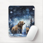 Grizzlybär und Baby Mousepad (Mit Mouse)