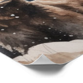 Grizzlybär und Baby Poster (Ecke)