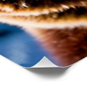 Grizzlybär und die Nordlichter Poster (Ecke)