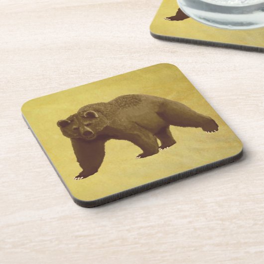 Grizzlybär Untersetzer (Linke Seite)