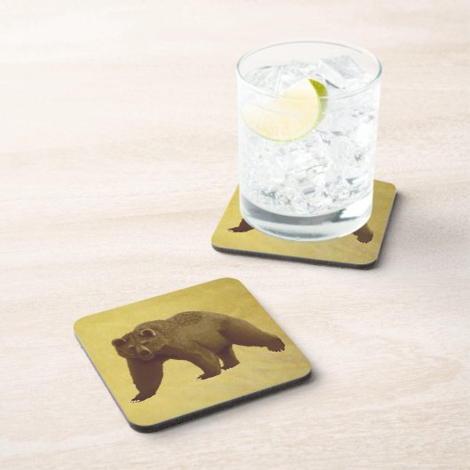Grizzlybär Untersetzer (Rechte Seite)