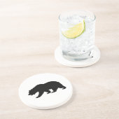 Grizzlybär-Untersetzer Sandstein Untersetzer (Seite)