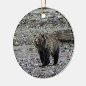 Grizzlybär-Verzierung Keramikornament (Links)