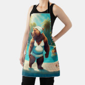 Grizzlybären am Pool Schürze (InSitu)